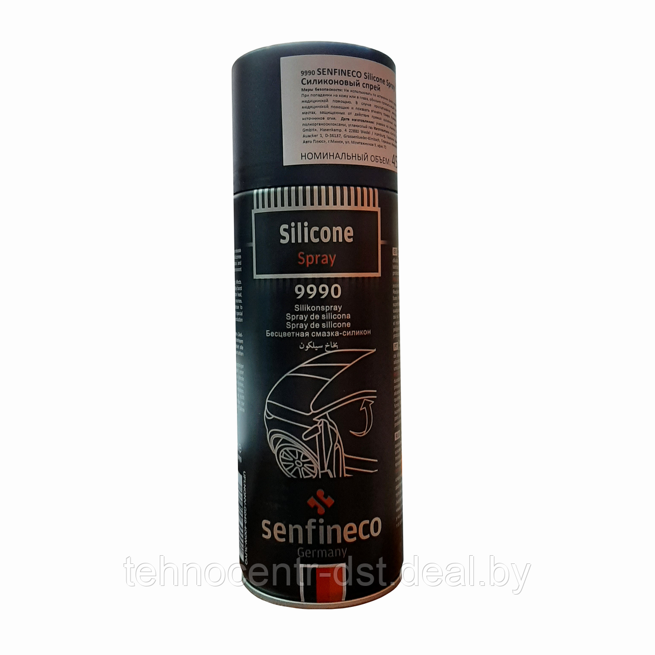 Бесцветная смазка-силикон спрей Senfineko Silicone Spray 9990 (450 мл)