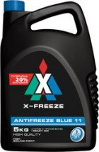Охлаждающая жидкость X-Freeze Classic G11 blue 5л - фото 1 - id-p108365996