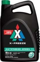 Охлаждающая жидкость X-Freeze Classic G11 green 5л - фото 1 - id-p108365997