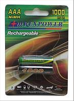 Аккумулятор RexPower 1000mAh ААА NiMh тип AAA R03 LR03 (2 шт. в одной упаковке)