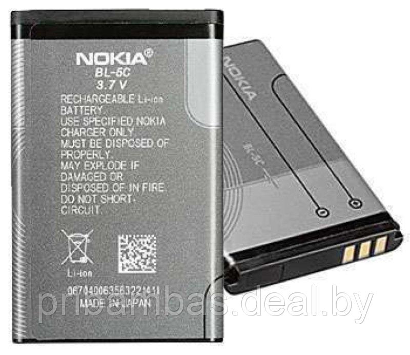 АКБ (аккумулятор, батарея) Nokia BL-5C оригинальный 1020mAh для Nokia 1100, 1110, 1280, 1600, 2610,