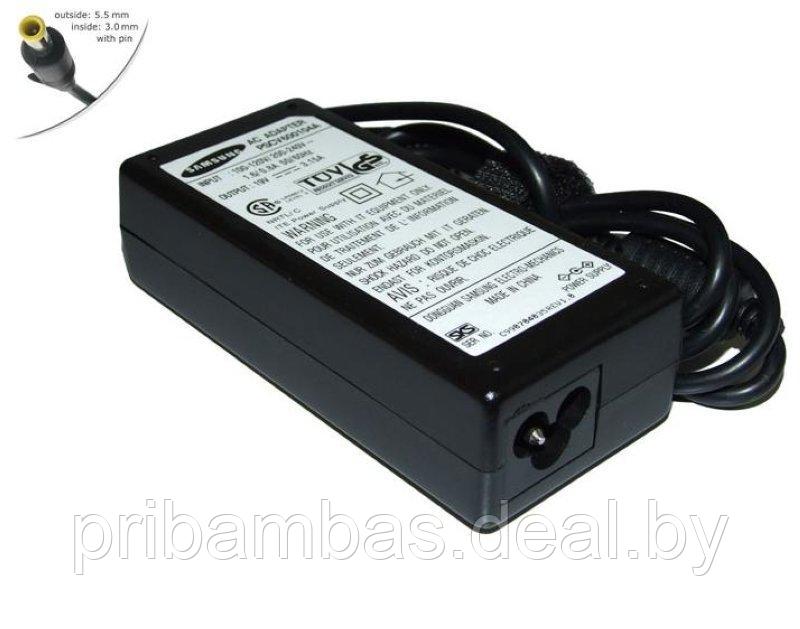 Блок питания (зарядное устройство) для ноутбука Samsung. Ток: 19V 3.16A 60W, штекер 5.5x3.0. P/N: AD - фото 1 - id-p183903