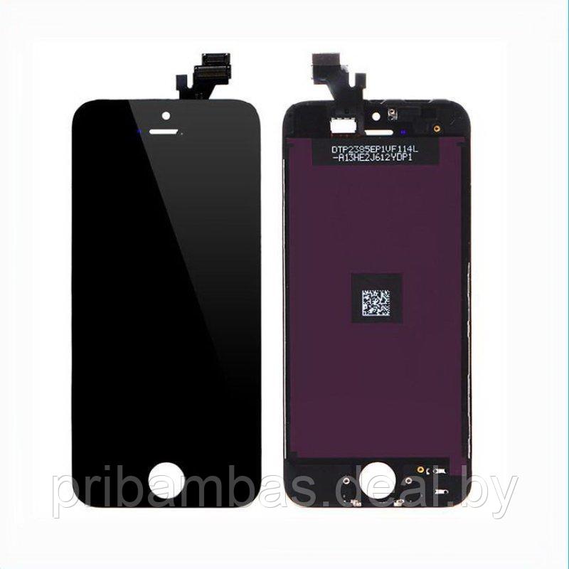 Дисплей (экран) для Apple iPhone 5 с тачскрином черный - фото 1 - id-p2968030