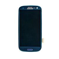 Дисплей (экран) для Samsung Galaxy S3 mini i8190 с тачскрином синий