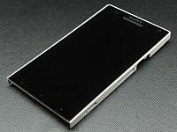 Дисплей (экран) для Sony Xperia S LT26i, Xperia SL LT26ii с тачскрином и частью корпуса белый