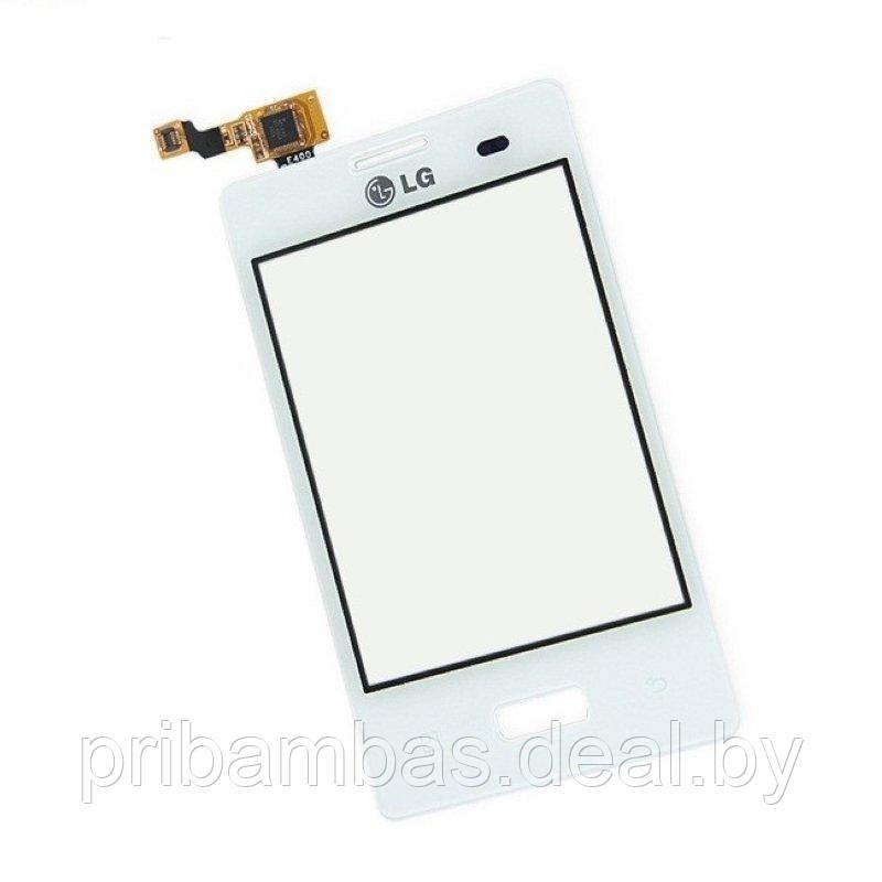 Тачскрин (сенсорный экран) для LG E400 Optimus L3 белый - фото 1 - id-p2968289