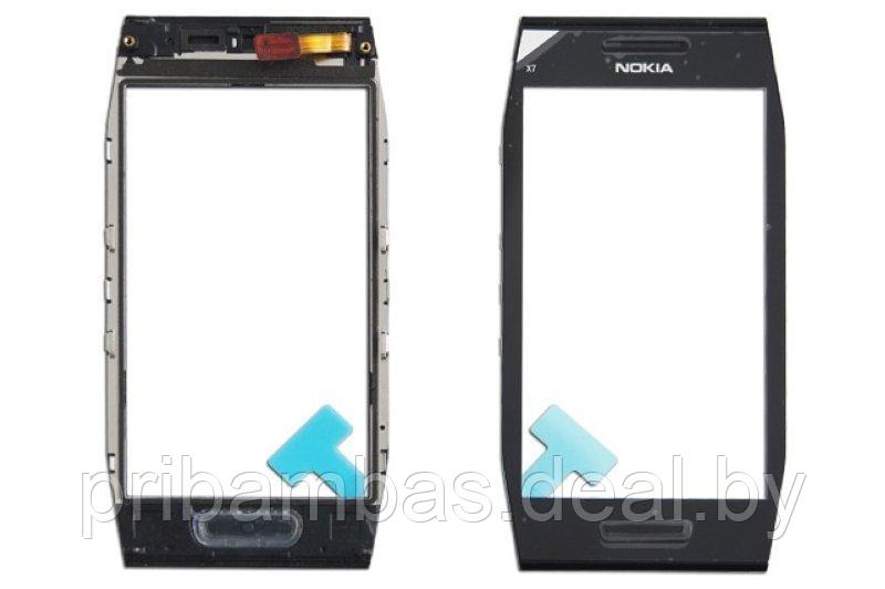 Тачскрин (сенсорный экран) для Nokia X7 черный