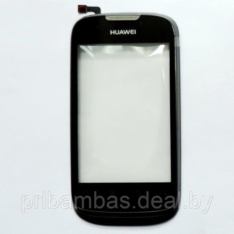 Тачскрин (сенсорный экран) для Huawei U8650 Sonic (МТС 955) с рамкой черный - фото 1 - id-p1843142