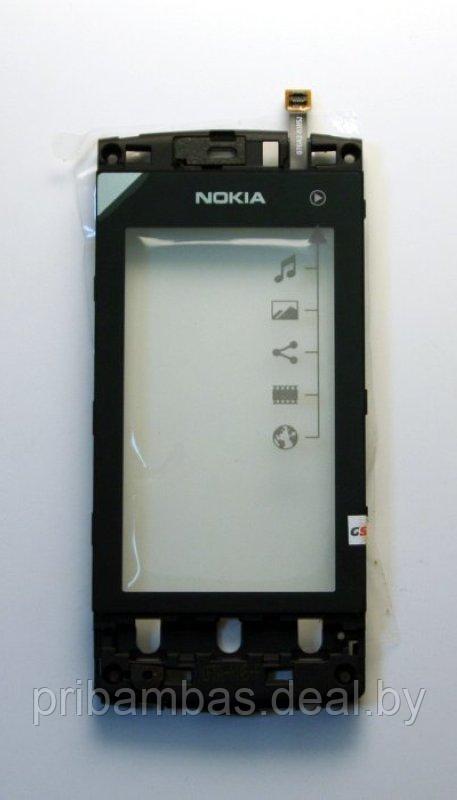 Тачскрин (сенсорный экран) для Nokia 5250 с рамкой черный