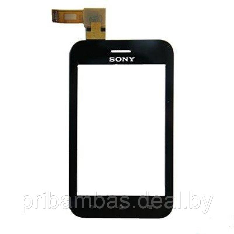 Тачскрин (сенсорный экран) для Sony Xperia Tipo ST21i, Xperia Tipo Dual St21i2 черный - фото 1 - id-p2968468