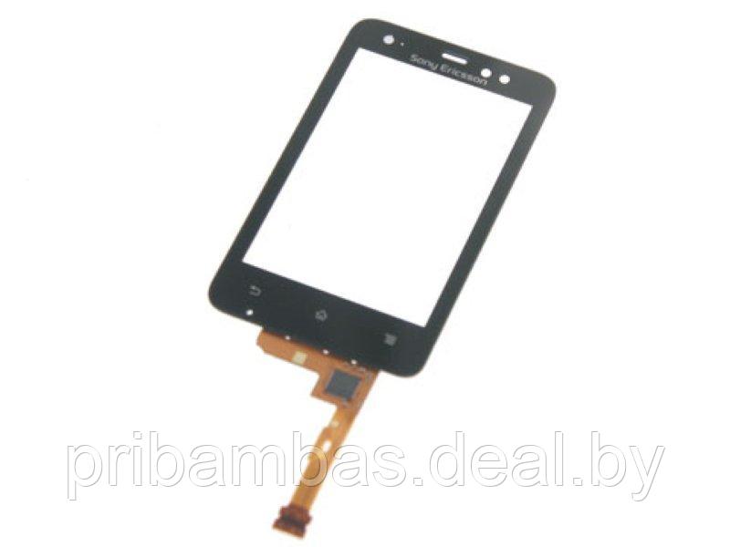 Тачскрин (сенсорный экран) для Sony Ericsson Xperia Active ST17i черный