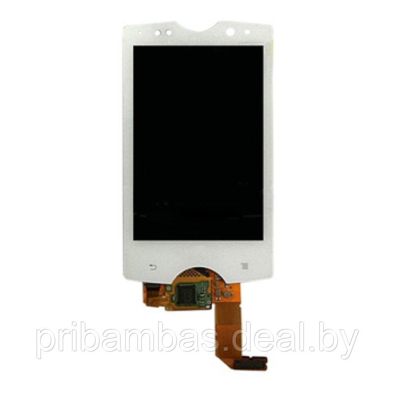 Дисплей (экран) для Sony Ericsson Xperia mini pro SK17i с тачскрином белый - фото 1 - id-p1854125