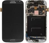 Дисплей (экран) для Samsung i9500 Galaxy S4 с тачскрином Черный