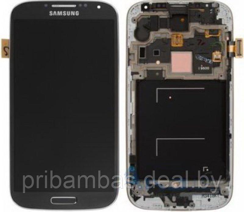 Дисплей (экран) для Samsung i9500 Galaxy S4 с тачскрином Черный - фото 1 - id-p27895668