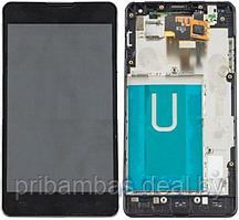 Дисплей (экран) для LG E975 Optimus G с тачскрином и рамкой Черный