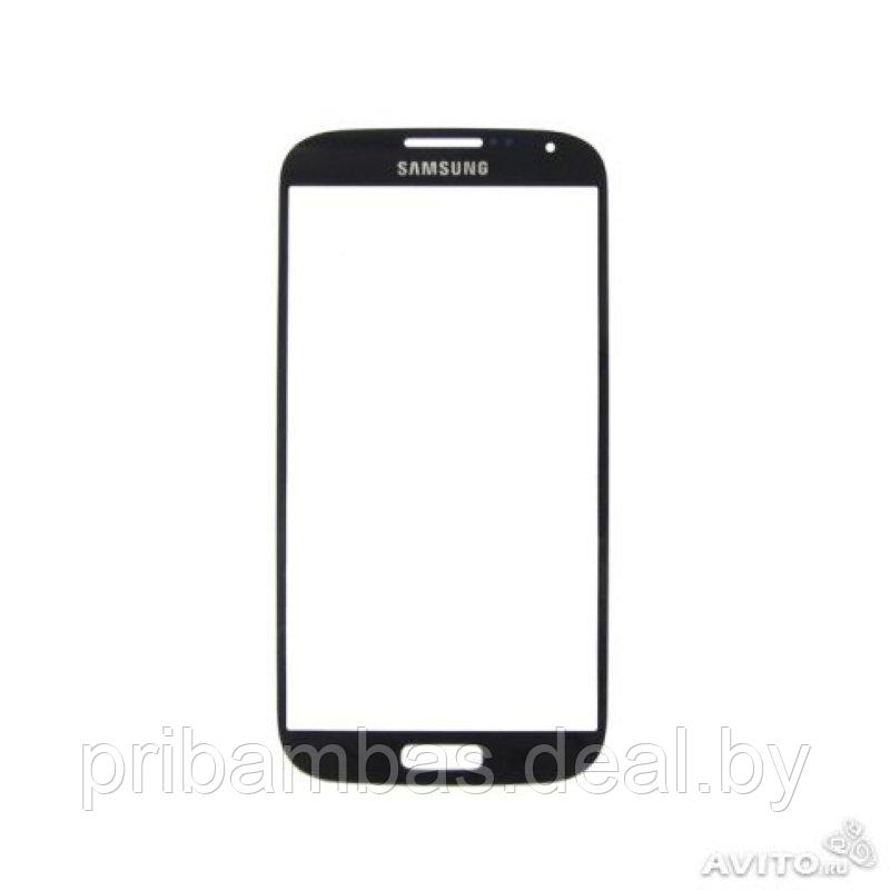 Стекло для Samsung i9500 Galaxy S4 черный совместимое