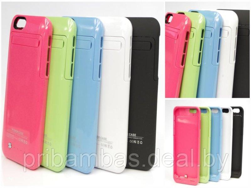 Чехол-аккумулятор (power case) PC-13 для Apple iPhone 6, 6s 3500mAh с подставкой Синий