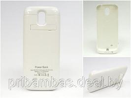 Чехол-аккумулятор (power case) для Samsung i9500 Galaxy S IV (S4) 3200mAh с подставкой Белый