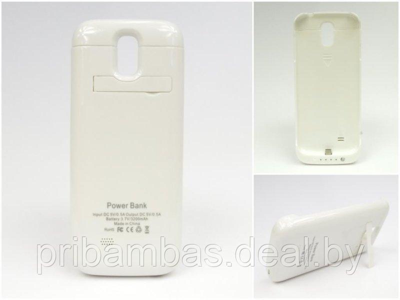 Чехол-аккумулятор (power case) для Samsung i9500 Galaxy S IV (S4) 3200mAh с подставкой Белый - фото 1 - id-p40104869