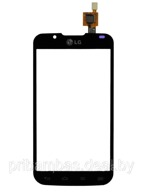 Тачскрин (сенсорный экран) для LG P715 Optimus L7 II Dual Черный - фото 1 - id-p7098655