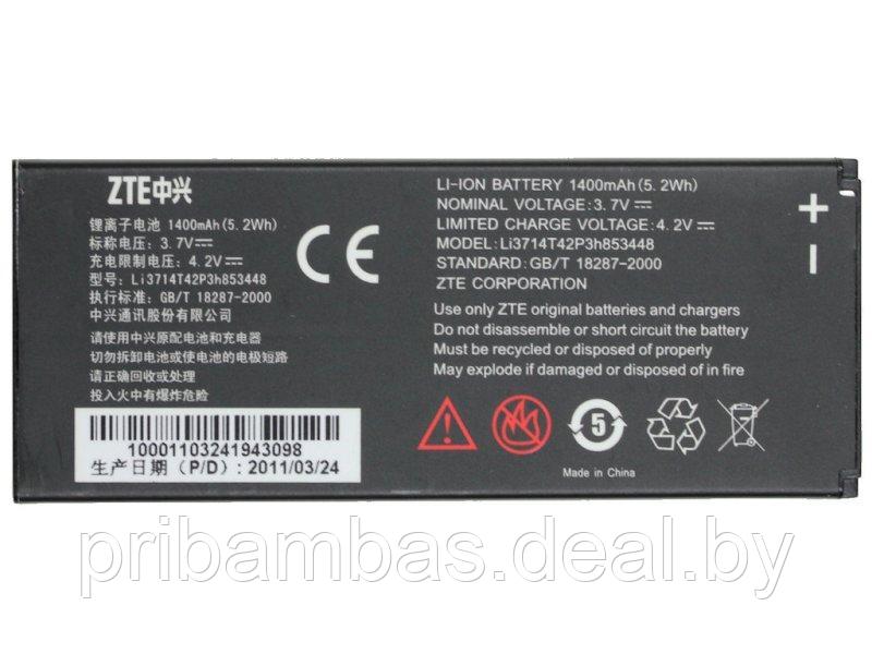 АКБ (аккумулятор, батарея) ZTE Li3714t42p3h853448 1400mAh для ZTE Skate V960 - фото 1 - id-p3026435