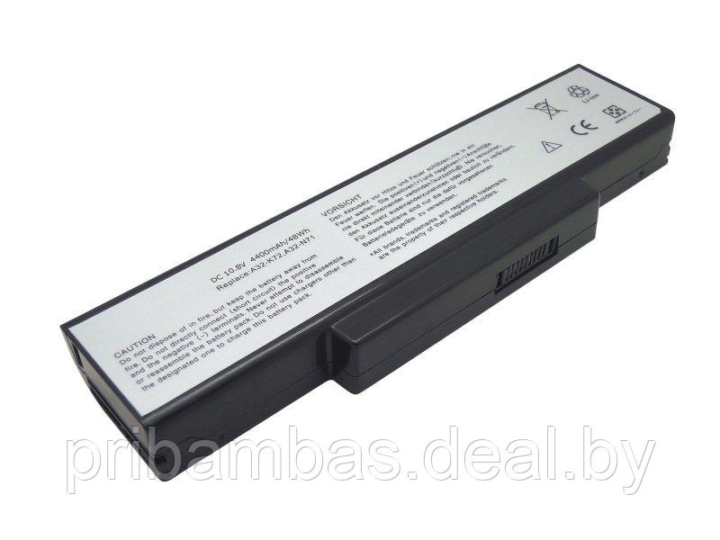 Батарея (аккумулятор) 10.8V 5200mAh для ноутбука Asus K72, K73, N71, N73, X7, X73. Совместимые PN: A - фото 1 - id-p1988606