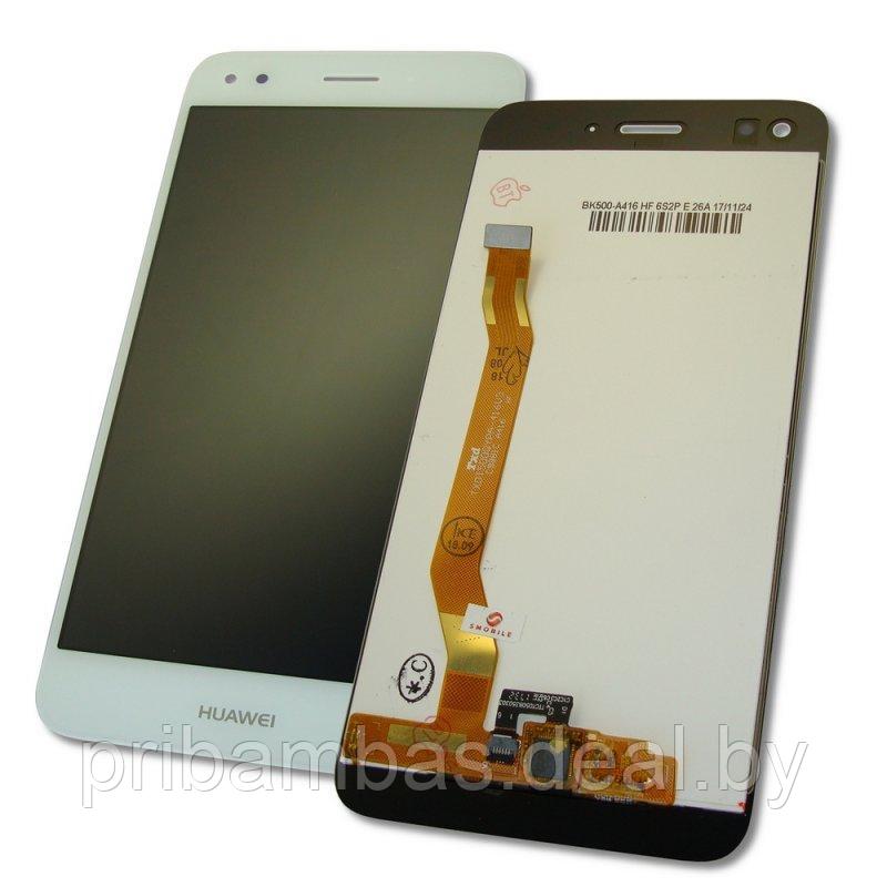Дисплей (экран) для Huawei P9 Lite mini SLA-L22, Y6 Pro 2017, Nova Lite 2017 с тачскрином белый - фото 1 - id-p88129543