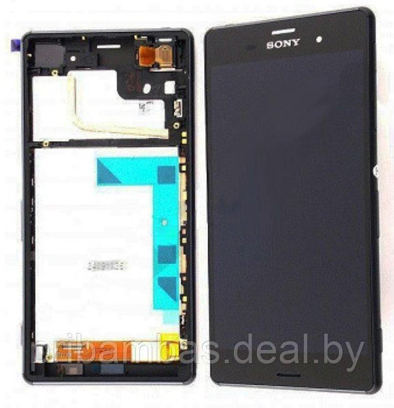 Дисплей (экран) для Sony Xperia Z3 D6603 с тачскрином черный - фото 1 - id-p28883062