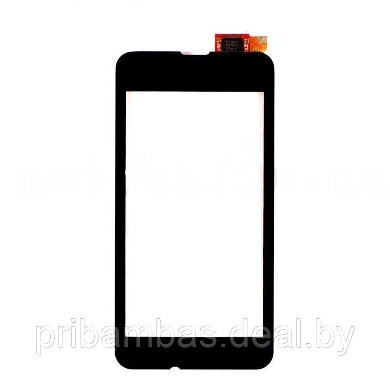 Тачскрин (сенсорный экран) для Nokia Lumia 530 (RM-1017. RM-1019) Черный - фото 1 - id-p33379898