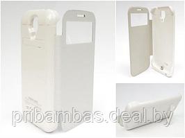 Чехол-аккумулятор (power case) для Samsung i9500 Galaxy S IV (S4) 3200mAh с подставкой Белый