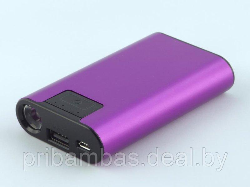 Внешний аккумулятор (power bank) B-802 10400mAh фиолетовый