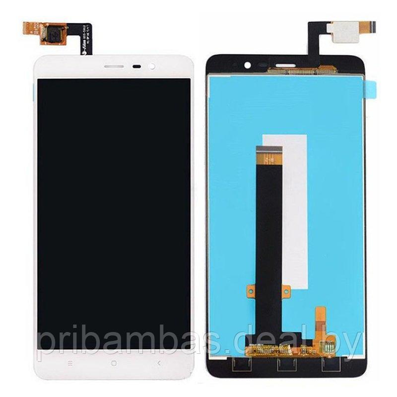Дисплей (экран) для Xiaomi Redmi Note 3 Pro SE (152мм) с тачскрином белый - фото 1 - id-p65802928