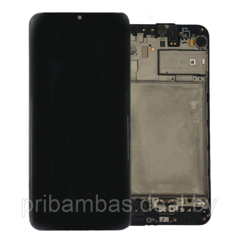 Дисплей (экран) для Samsung M31 (2020) M315 с тачскрином и рамкой чёрный (Сервисный Оригинал) - фото 1 - id-p133910546
