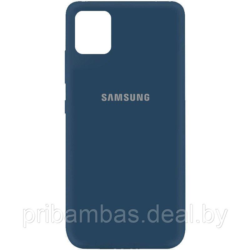 Силиконовый чехол (Soft-touch бампер) для Samsung Note 10 Lite N770, A81 A815, M60s Синий2 - фото 1 - id-p134051375