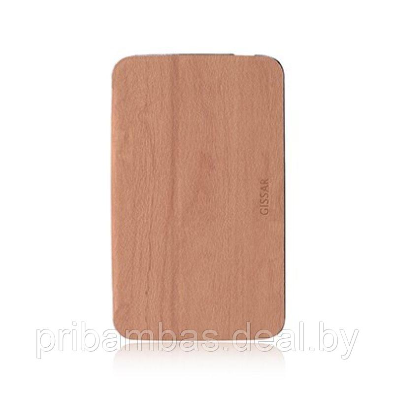 Чехол-подставка Gissar Wood 71462 для Samsung Galaxy Tab 3 7.0 P3200 SM-T210, SM-T211 коричневый