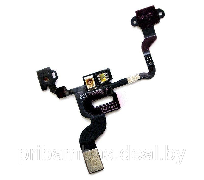 Шлейф для Apple iPhone 4 sensor flex cable, датчика света и приближения и кнопки Power