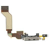 Шлейф для Apple iPhone 4S plug in connector flex cable, с системным разъемом черный совместимый