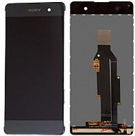 Дисплей (экран) для Sony Xperia XA F3111 F3112 с тачскрином чёрный (серый)