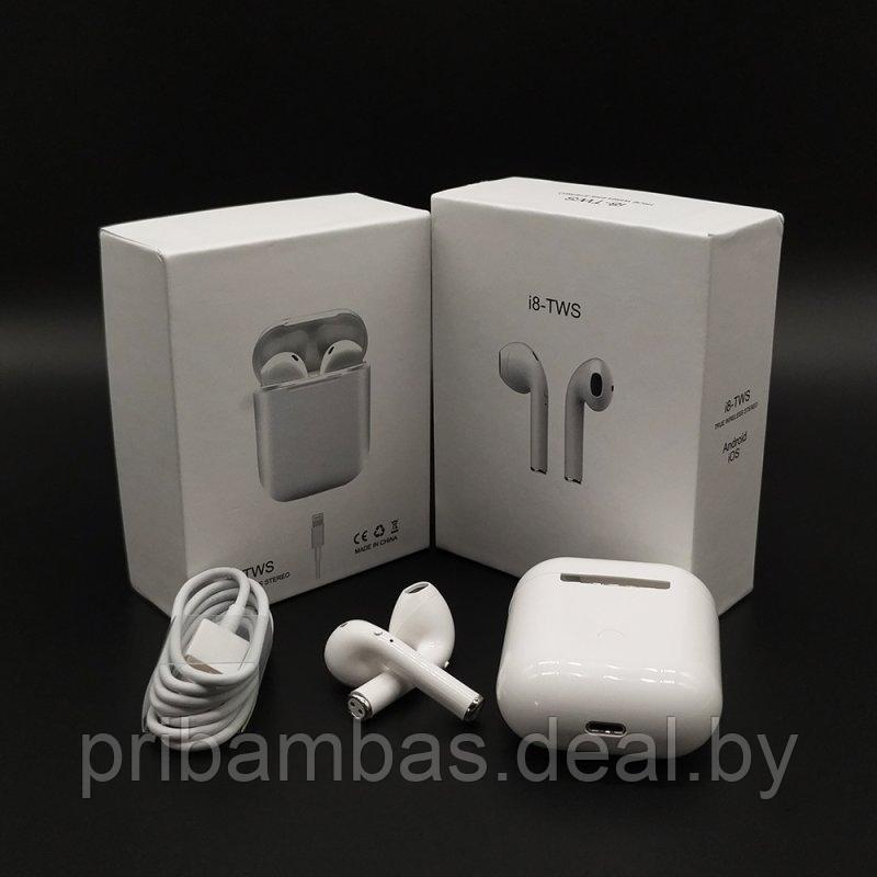 Беспроводные наушники Bluetooth TWS i8 - фото 1 - id-p94327008
