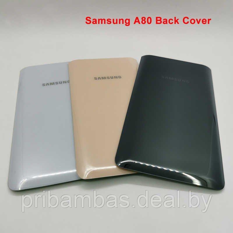 Задняя крышка для Samsung A805 Galaxy A80 2019 Черная (Серая) Совместимая - фото 1 - id-p168876106
