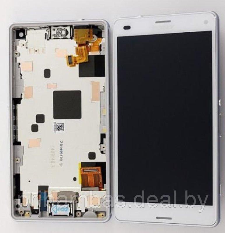 Дисплей (экран) для Sony Xperia Z5 Compact с тачскрином белый - фото 1 - id-p67723516