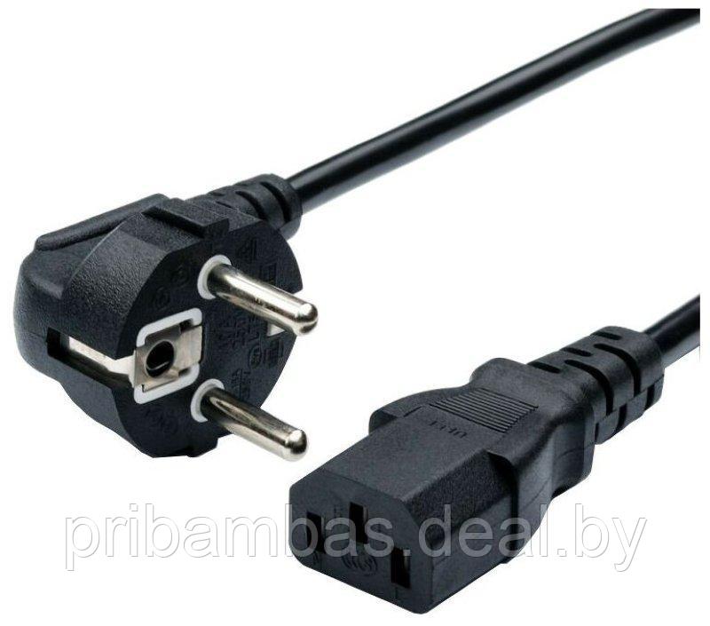 Сетевой шнур (кабель питания) 3-х контактный (IEC C13) для блоков питания ноутбуков 1.5м - фото 1 - id-p154134474