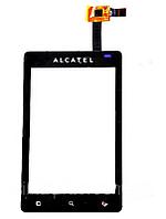 Тачскрин (сенсорный экран) для Alcatel One Touch OT918D Черный