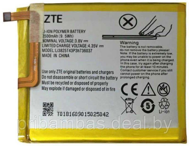АКБ (аккумулятор, батарея) ZTE Li3825T43P3h736037 2500mAh для ZTE Blade V7 Lite, Blade A2 - фото 1 - id-p68891769