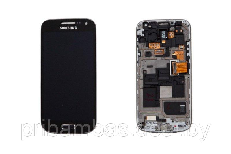 Дисплей (экран) для Samsung i9190 i9195 Galaxy S4 mini, i9192 Galaxy S4 mini Duos с тачскрином Чёрны - фото 1 - id-p44646432