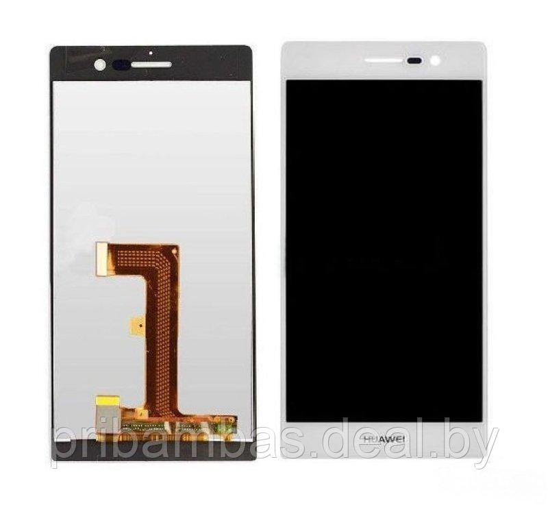 Дисплей (экран) для Huawei Ascend P7-L10 с тачскрином Белый - фото 1 - id-p11819209