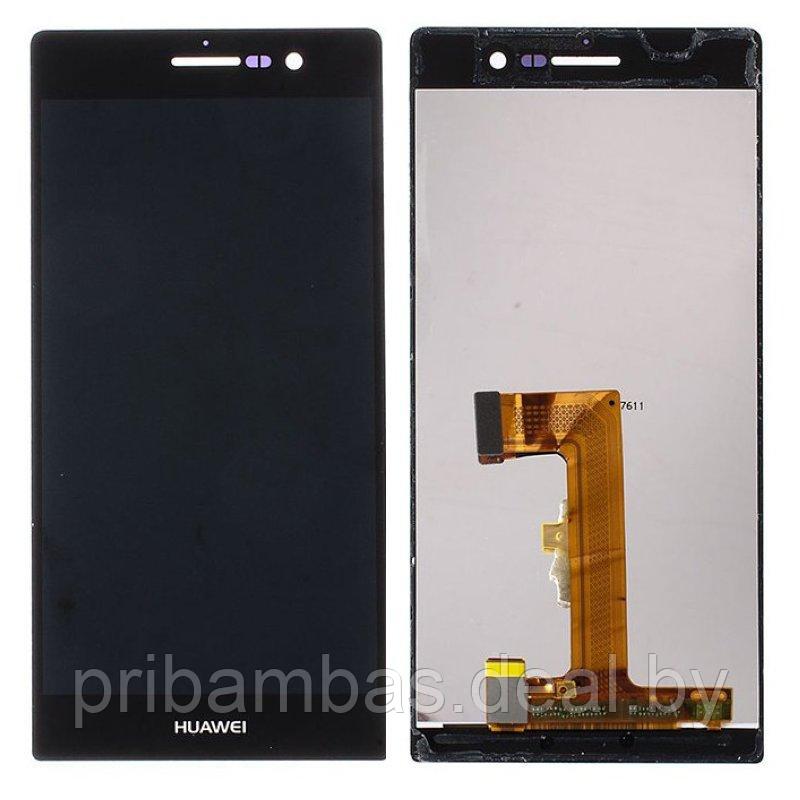 Дисплей (экран) для Huawei Ascend P7-L10 с тачскрином Черный - фото 1 - id-p11819210