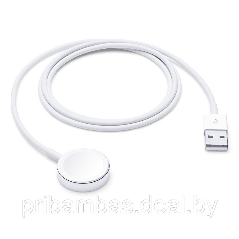 Кабель для зарядки Apple Watch MKLG2ZM/A, MU9G2ZM/A совместимый магнитный 1m USB - фото 1 - id-p112326990