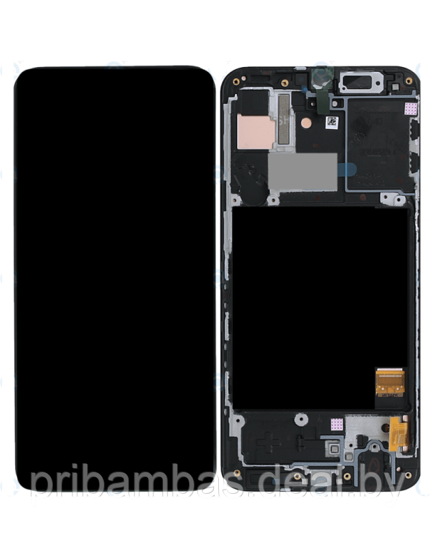 Дисплей (экран) для Samsung Galaxy A40 2019 A405 с тачскрином и рамкой чёрный - фото 1 - id-p113198633