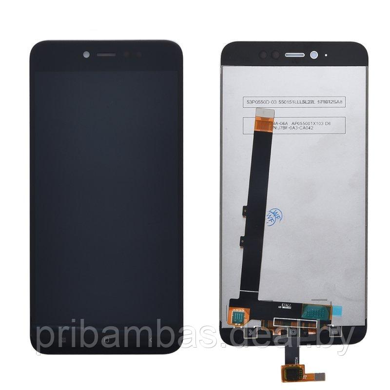 Дисплей (экран) для Xiaomi Redmi Note 5A Prime с тачскрином Черный - фото 1 - id-p74156525
